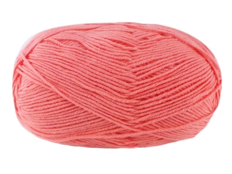 Fil de coton au lait anti-dédoublement pour crochet facile, 5 rouleaux de 120m