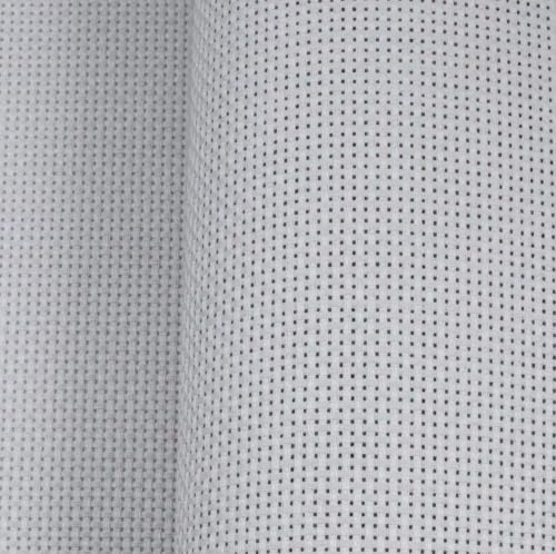 Image of KCS 19 inch x 28 inch(48cmx72cm) 11CT Counted Cotton Aida Cloth Cross Stitch Fabric (Light Grey)