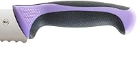 Vista 4 de Mercer Culinary Purple Millennia Colors Handle - Cuchillo de pan de 10 pulgadas (borde ondulado ancho)