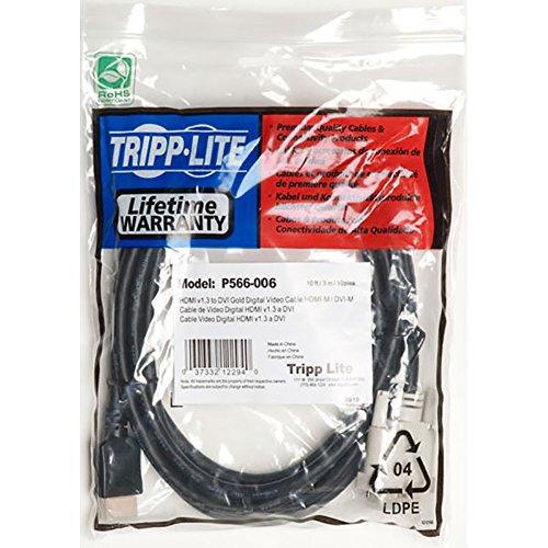 Tripp Lite Hdmi To Dvi Cable, Digital Monitor Adapter Cable (Hdmi To Dvi-D M/M) 6-Ft.(P566-006) #TOP2