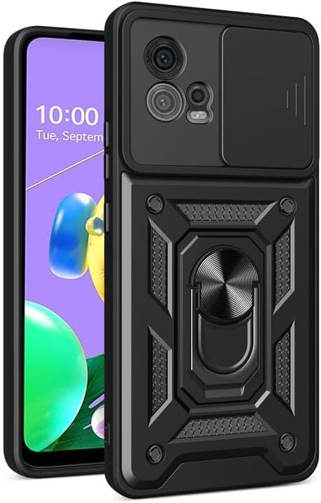 SkyTree Shock Proof with Slide Camera Cover for Motorola Moto G72, Kickstand in-Built | 360 Degree Protection Back Case Cover for Motorola Moto G72 - Black (B0CNQ2PBWT) Amazon Price History, Amazon Price Tracker