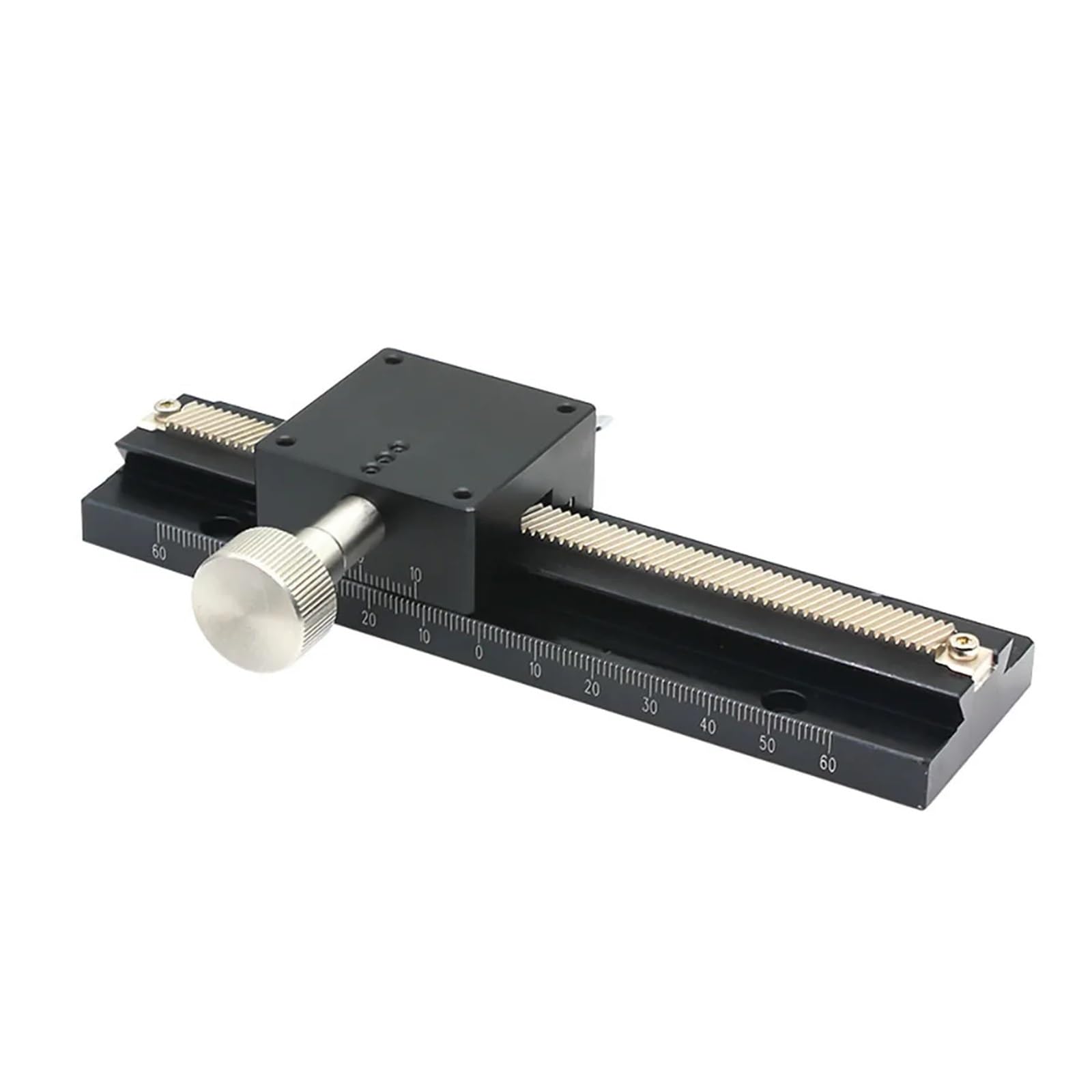 Mesa deslizante de corte de cola de milano de largo alcance con eje X, plataforma de desplazamiento manual LWX25(50mm)