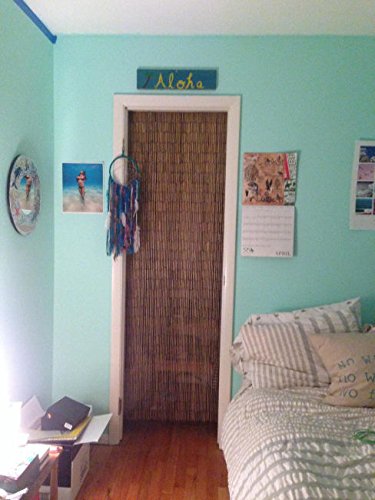 Abeadedcurtain 125 String Natural Bamboo Beaded Curtain 38% More Strands Handmade With 4000 Beads (+Hanging Hardware) #TOP6