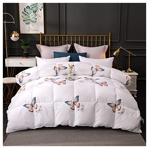 Cactuso 140 x 200 barn vinter, duntäcke, vitt gåsdun, förtjockat täcke, universal täcke på vintern och fyra årstider, 180 x 220 cm 4000g, b-vit