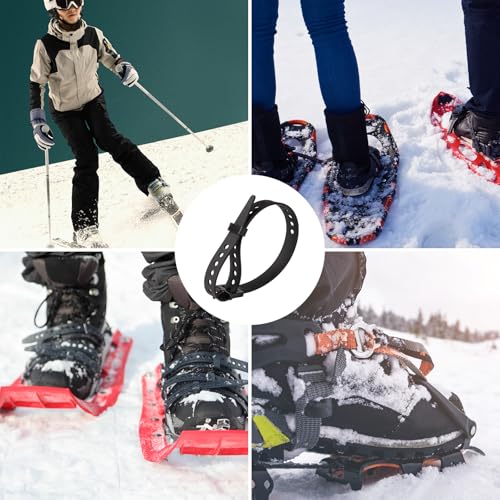 Sangles de fixation de snowboard robustes et réglables pour raquettes à neige - 3