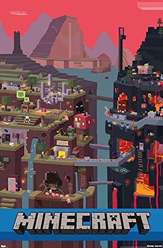 Consejos y reviews para comprar Cuadros cuba - cinco favoritos. 33 Trends International Minecraft - Póster de Pared en cubeta, 22.4 x 34 Pulgadas, versión sin Marco