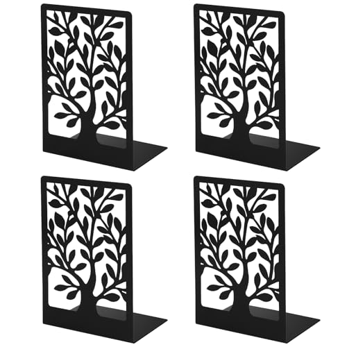 Sujetalibros   Sujeta Libros Estanteria 2 Pares de Sujetalibros Estanteria metálicos Antideslizantes Organizador Invisible para Libros Gruesos Adecuado para el hogar Oficina y escuelas (Negro)