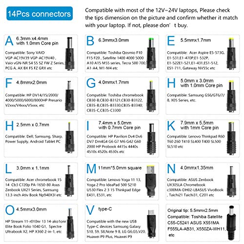 image for ALITOVE 96W Universal Power Supply Adapter 12V ~ 24V Regulated AC to D
