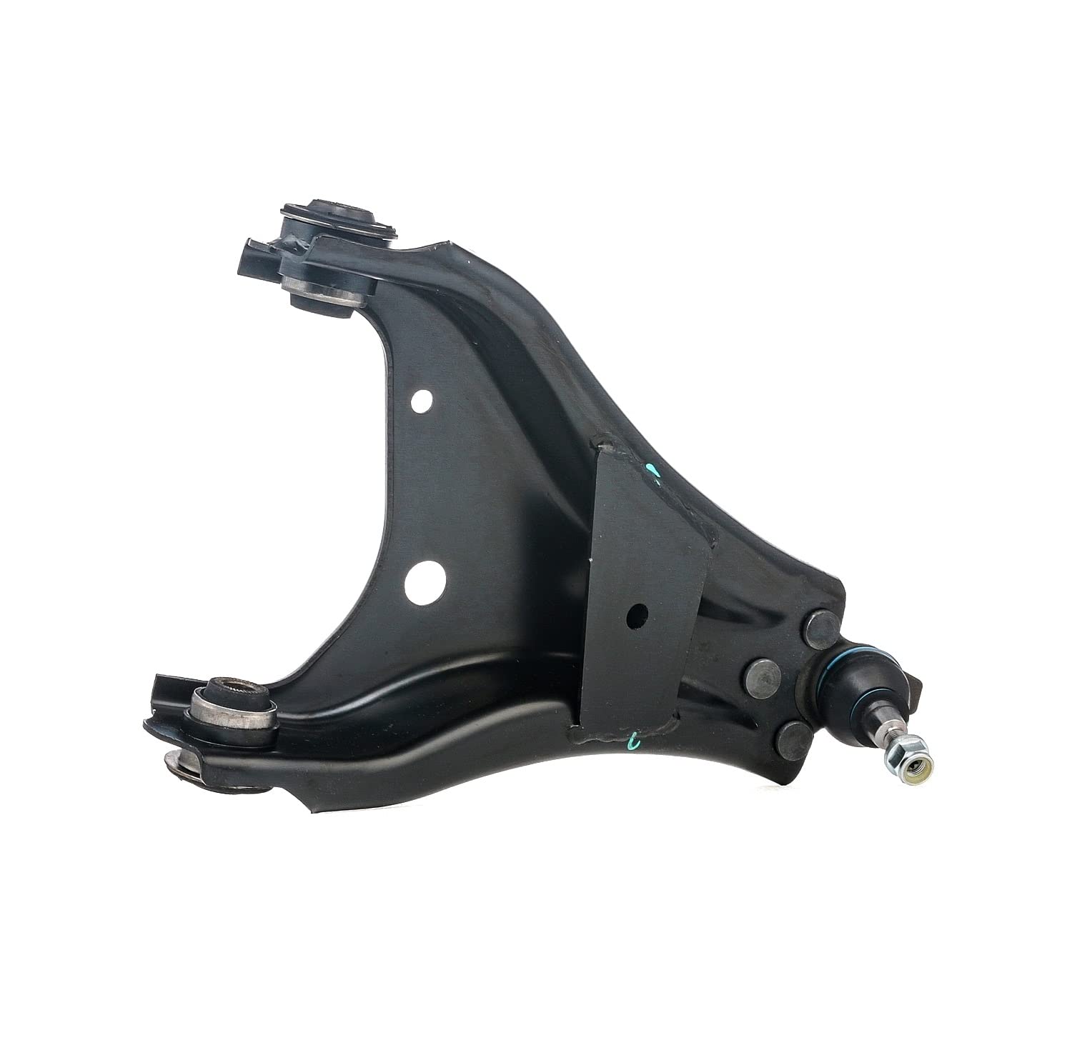 RIDEX 273C0739 Bras de suspension Gauche Avant Avant Gauche avec support en caoutchouc avec écrou Compatible avec DACIA DUSTER
