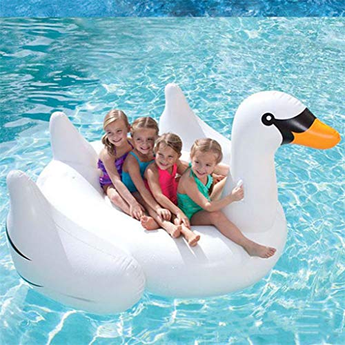 Youpin Mat Flotante Inflable Gigante Piscina Juguetes Sharp-Nariz White Swan Flotador De La Piscina Adultos Ride-On Piscina Amplio Ocioso para Los Niños Parte De Verano white-190 * 150 * 130cm