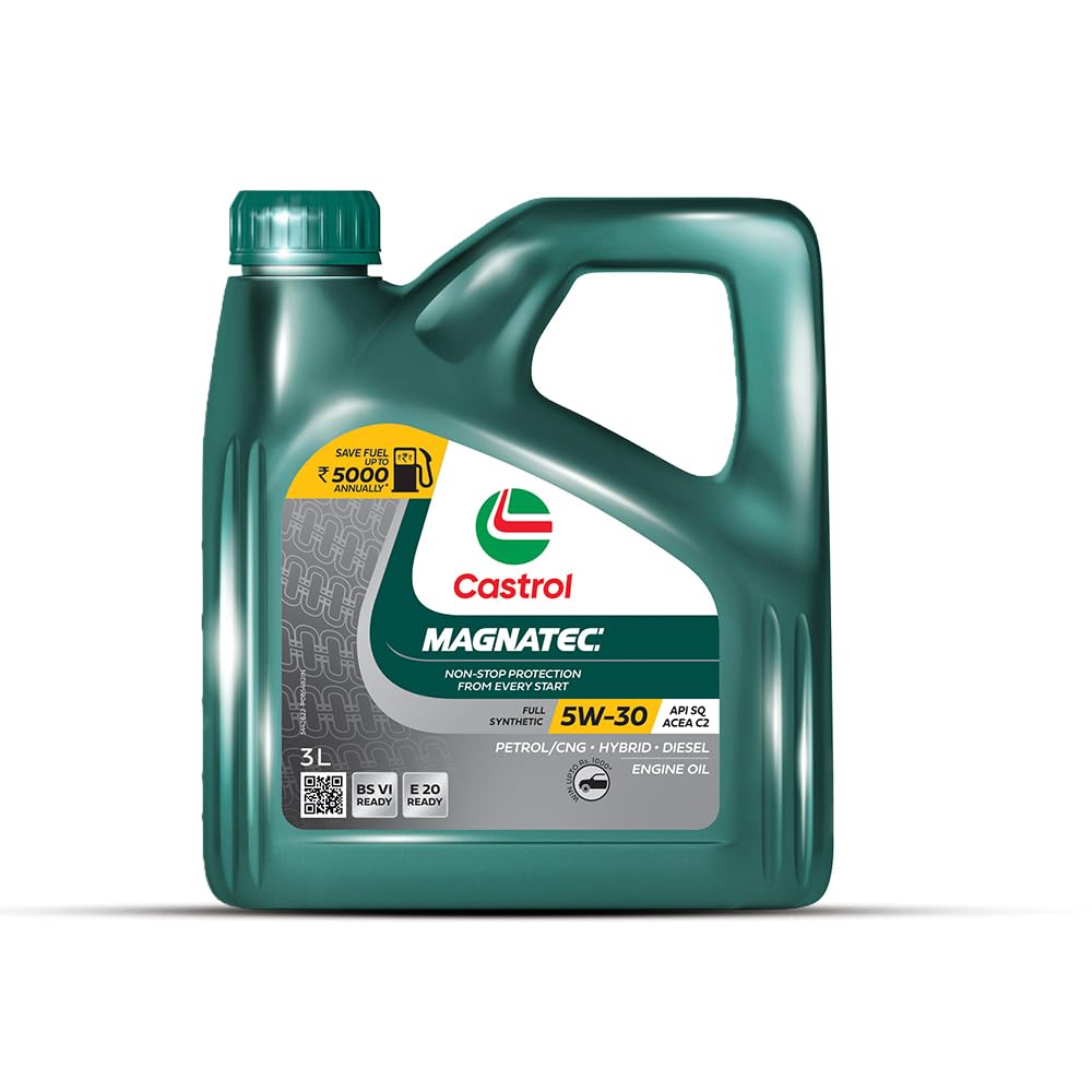 Castrol Magnatec Stop-Start 5W-30 Full Synthetic Engine Oil for Petrol, Diesel and CNG Cars (3L)