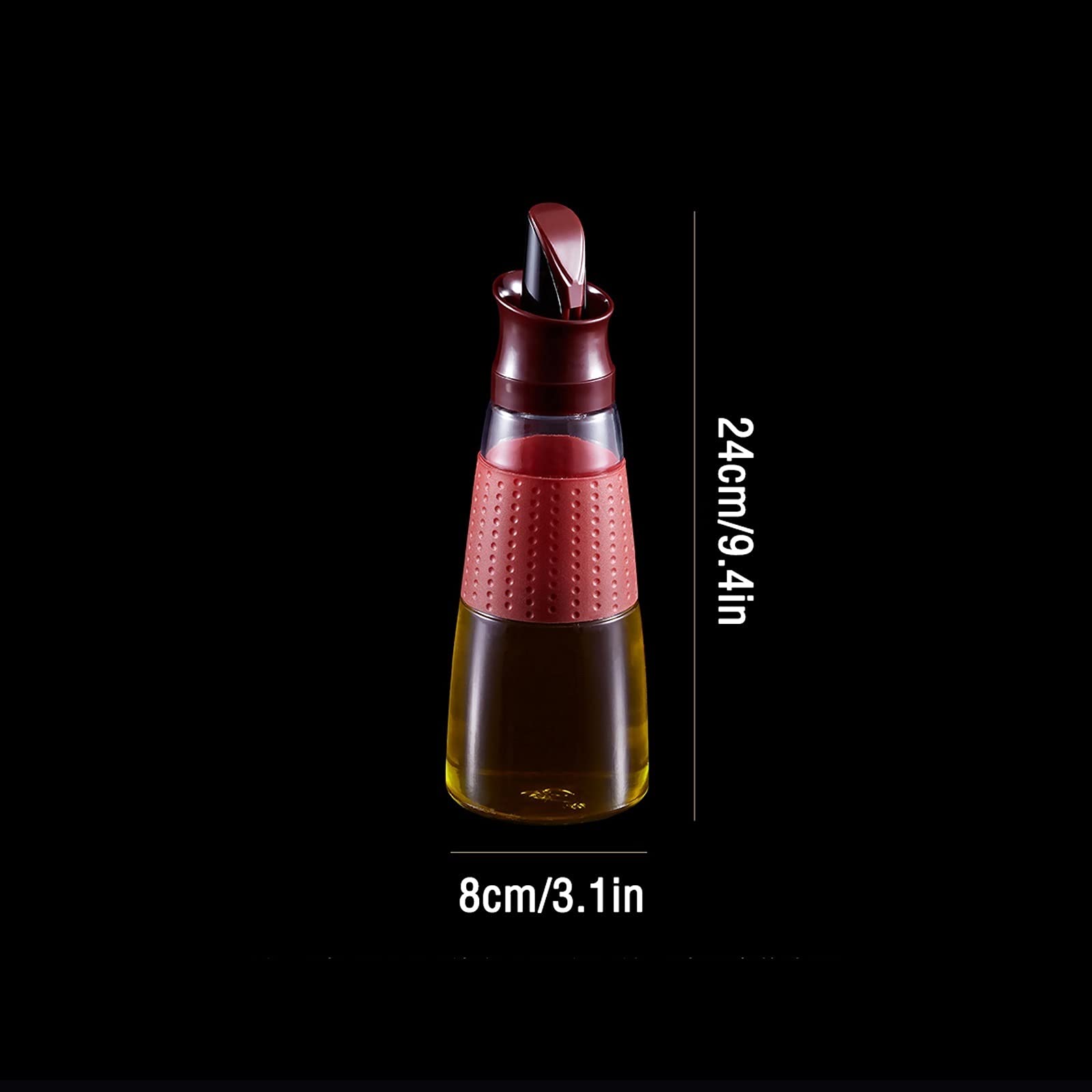 Dispensador de Botellas de Aceite y Vinagre Botella de aceite de aceite de oliva de vidrio de vidrio de vidrio de vidrio de vidrio Botella de vinagre de aceite adecuado for el restaurante de la cocina