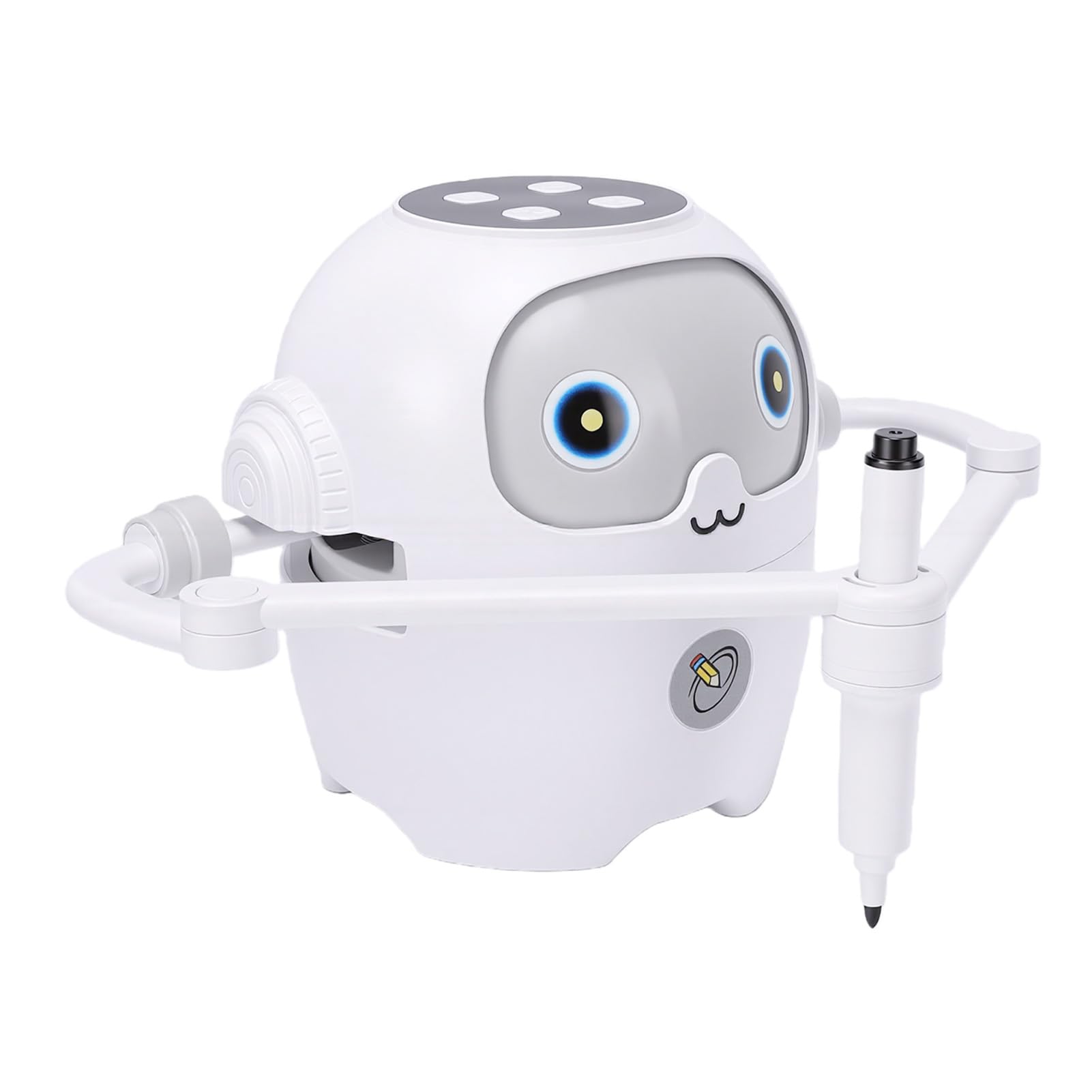RiToEasysports Zeichenroboter für , Interaktives Lernspielzeug aus Kunststoff mit NFC-Technologie, Unterhaltsame Lernmaschine für Im Alter von 3–6 Jahren (White)