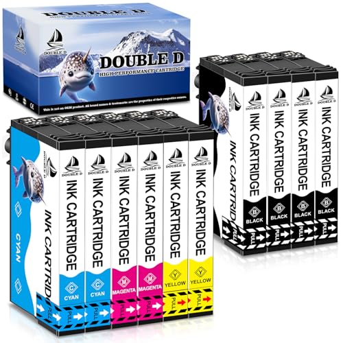 DOUBLE D 405XL Ink Cartridges Multipack for Epson 405 XL Ink for Epson Workforce Pro WF-4820DTWF WF-7830DWF WF-3820 WF-7840DTWF WF-4830DTWF WF-4820DWF WF-3825DWF WF-4825DWF WF-7835DTWF Printer 10 Pack