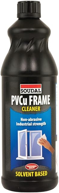 BC Profiles Soudal PVCu Solvent Frame Cleaner for PVCu Materials | Specifically Designed for Removing Most Ingrained Dirt - 1 Litre