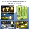 BOLIFIER Rechargeable AA Battery for Outdoor Solar Lights, 12 Pack 1.2V NiMH 1000mAh Pre-Charged Double A Solar Battery for Garden Landscaping Outdoor Solar Lights (AA 1000mAh Pack 12) #1