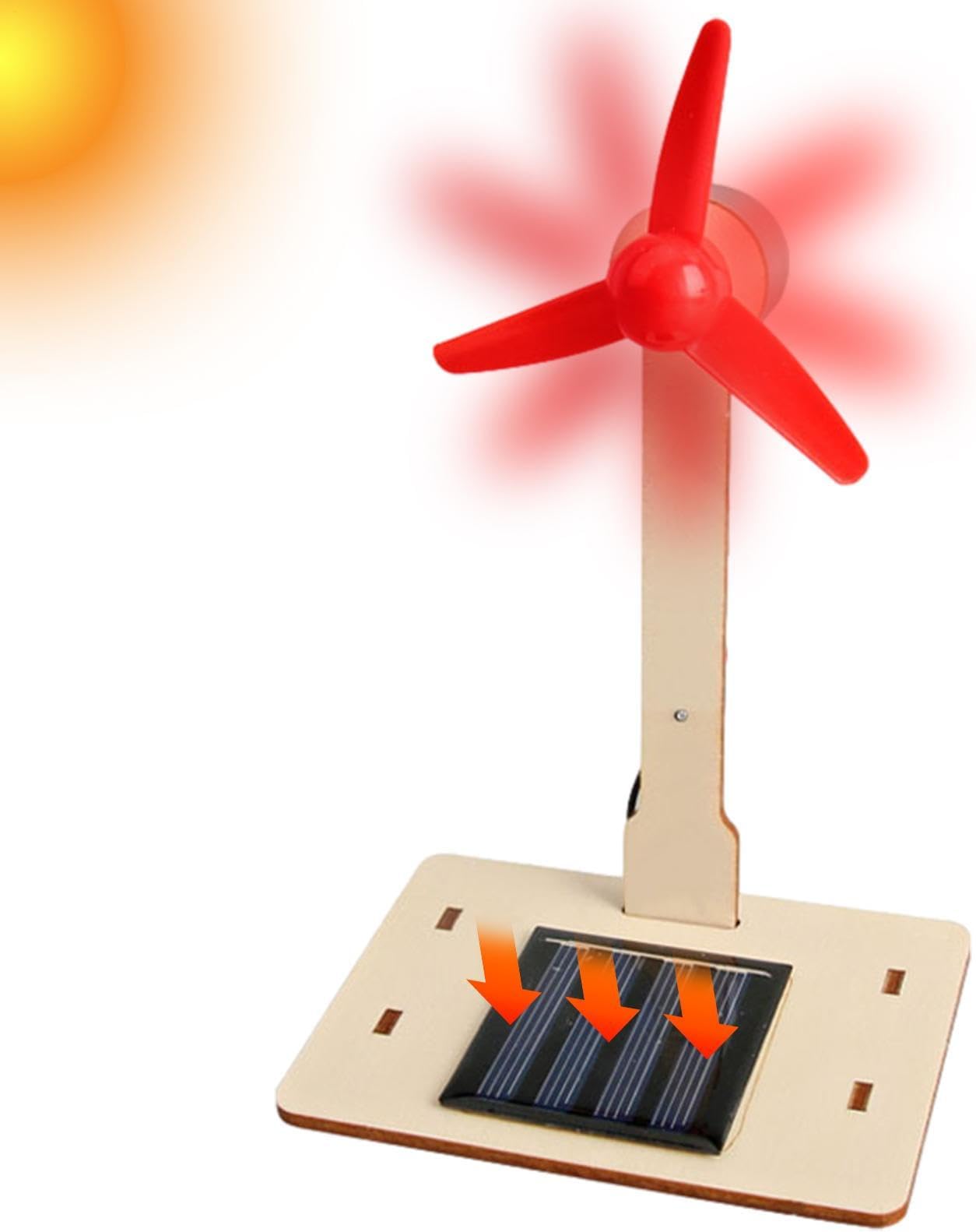 Small Wind Turbines | DIY Solar Powered Wind Turbine,Science Teaching Tool Easy to Assemble As a Home And Office Decoration