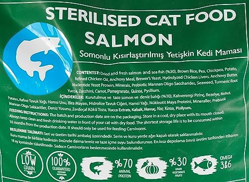 Mystic Az Tahıllı Yetişkin Kedi Maması Steril Somonlu 15 KG - Görsel 4