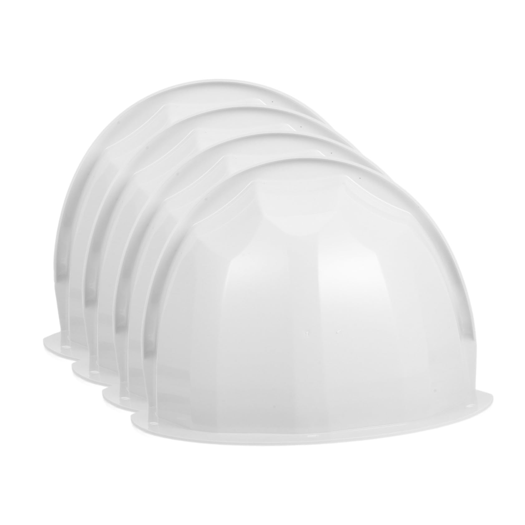 Funda Protectora para Cámara Exterior 4 Piezas Abs Blanco | Cubiertas para Techo, Uso en Café y Hogar, Protección contra Daños, Paquete de 4 Unidades