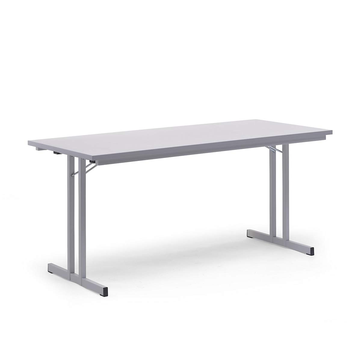 Certeo Klapptisch | HxBxT - 720 x 1200 x 800 mm | Extra Starke rechteckige Platte | Gestell schwarz - Platte Ahorn-Dekor | Klapptisch Mehrzwecktisch Konferenztisch