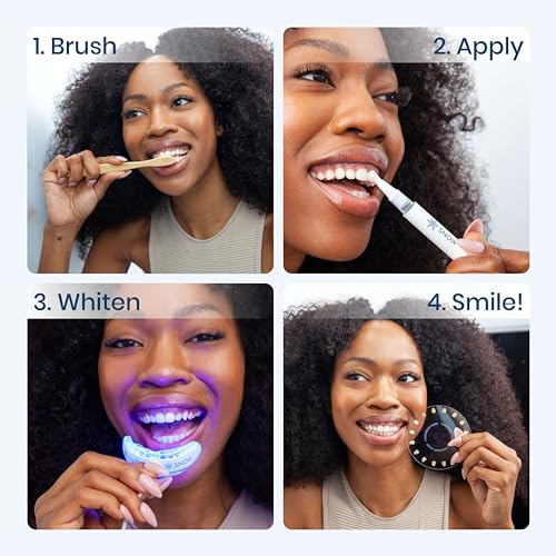 SNOW Diamond Wired Whitening Kit - Sensitive Teeth Whitening Kit - Whitens & Repairs Teeth - 6 Months of Whitening Treatment - Gentle & Enamel Safe - Blue - Thumbnail 2