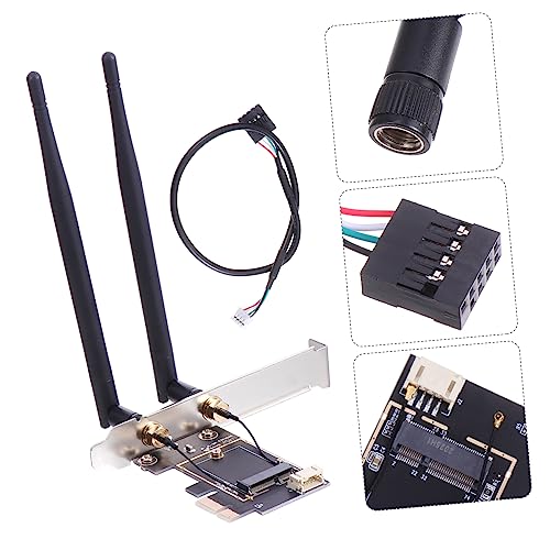 Adaptador de tarjeta vertical WiFi para PC conector de cobre Gadpiparty 2