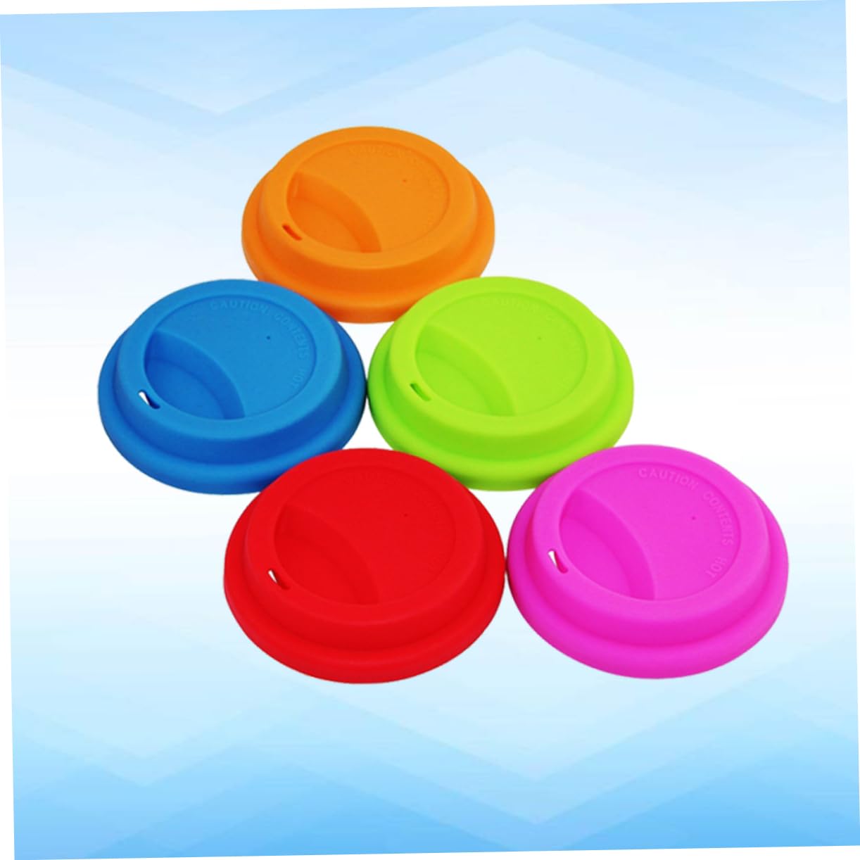 ABOOFAN 15 Pz Copertura tazza in silicone Copertura per tazza in silicone Copertura per tazza colorata il coperchio della tazza bere tazza