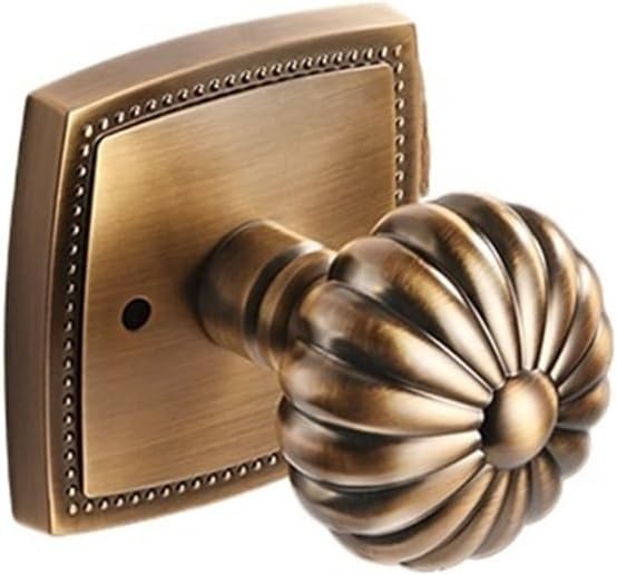 European Style Golden Door Lock Retro Light Luxury Ball Lock Indoor Door Lock Bathroom Bathroom Silent Split Lock(182 Yellow Bronze Bathroom Lock)