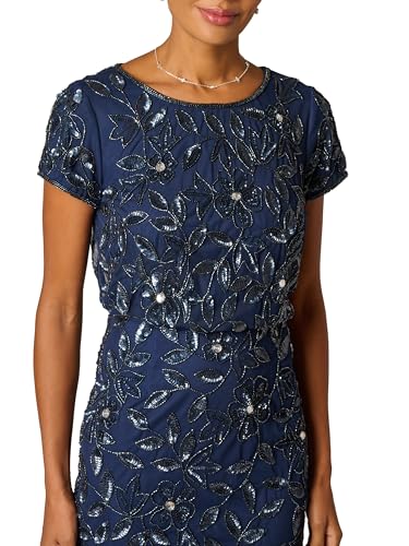 Image of Adrianna Papell Embellished Mikado Gown