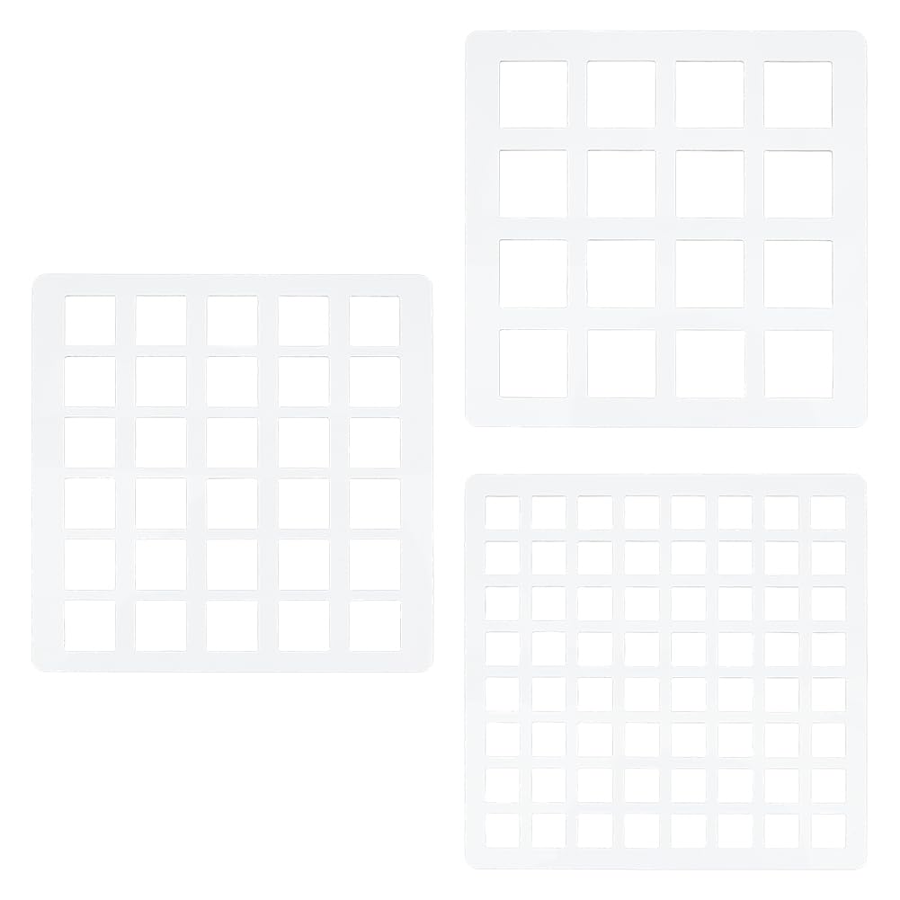 Pochoir carré BENECREAT en acrylique de 15x15cm pour dessin et peinture sur mur