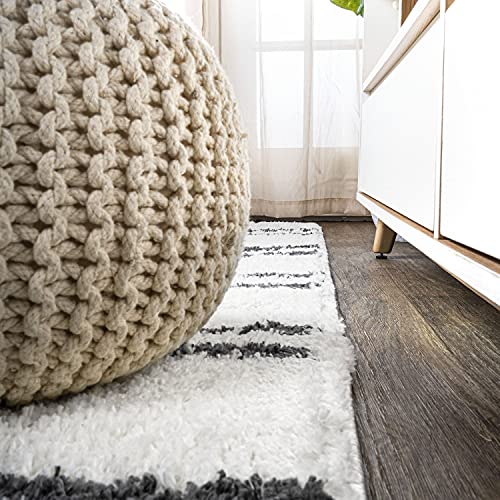 Tapete geométrico Petra Stripe 2x8, poliéster miniatura 6