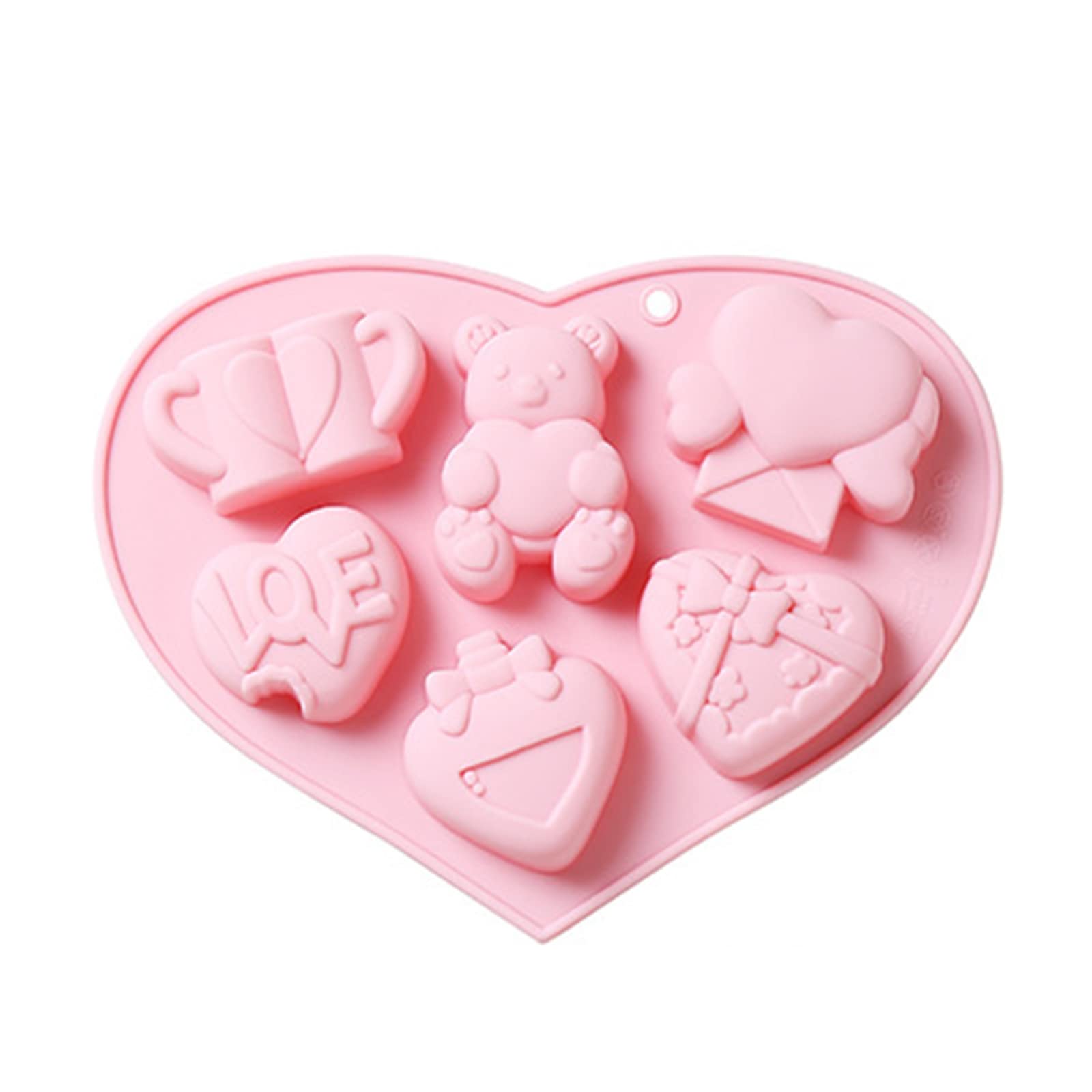 Buxuaaaa Bear Silicones Molds Nonstick Fondant Cake Molds Cake Decorating Tool for Truffles Cheesecakes Easily to Cleans Silicones