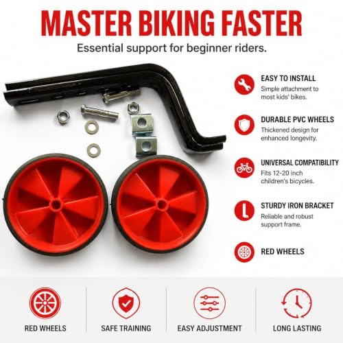 Ruedas de entrenamiento para bicicleta infantil ideales para el parque 4