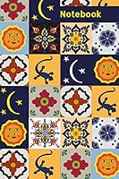 Notebook: Mexican Tiles, Ruled, 100 pages, 6x9. 1091824274 Book Cover