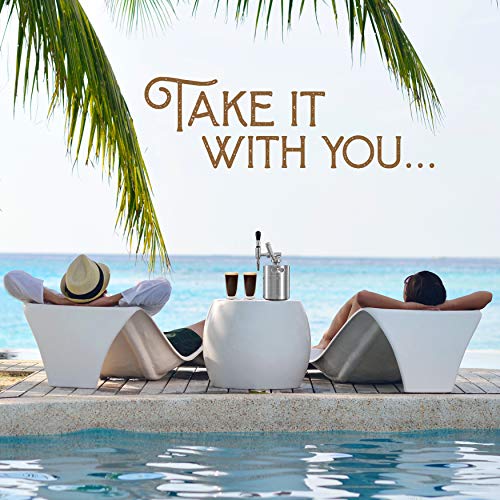 Nitro Cold Brew Coffee Maker - Home Brew Coffee Keg, Nitrogen Coffee Machine Dispenser System w/ Pressure Relieving Valve Kit