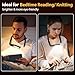 Neck Reading Light Book Lovers Gifts, Rechargeable 2000mAh 10-80Hrs Eye-friendly Wide Lamp Book Light, Birthday Mothers Day Gifts for Mom Wife Women Readers, Camping Knitting Crochet Accessories