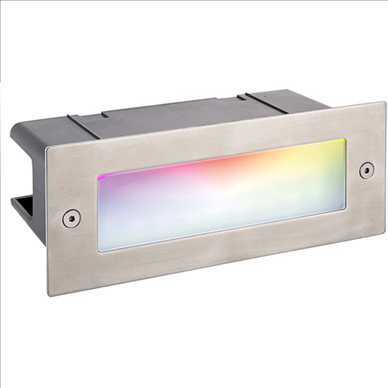 Outdoor Smart RGB Brick Light - 3.5W RGB LED Module - Marine Grade Stainless Steel & Frosted Polycarbonate - IP44 Rated - Voice Controls
