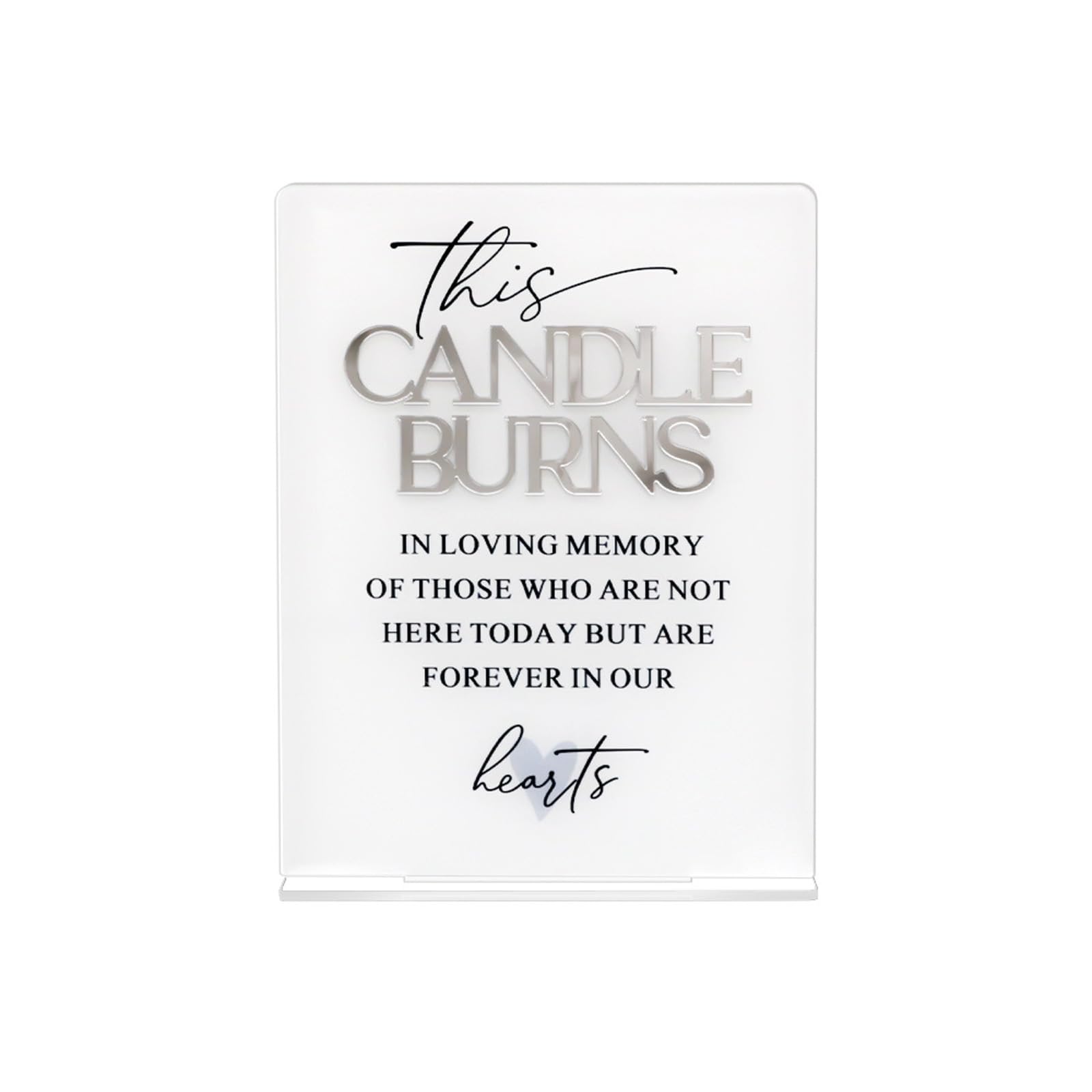 Kalttoy B Acrylic Wedding Memorial Sign For Honoring Loves With Earnest Sentiment In Loving Memory Or This Urn Design In Loving Memory Sign