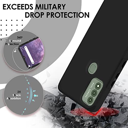 Hrwireless Compatible For Wiko Voix Phone Case Cover, Heavy Duty (Magnetic Mount Friendly) Metkase Series With Premium Minimalistic Design For Shock Absorption & Accidental Drops Black #TOP4