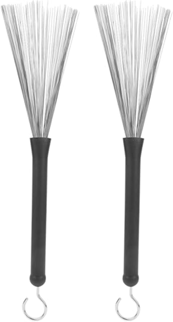 1 Pair Retractable Drum Wire Brushes Drum Stick Brushes for Jazz Folk Rock Band