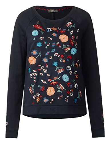 Cecil 300323 Felpa, Blu (Deep Blue 30128), Medium