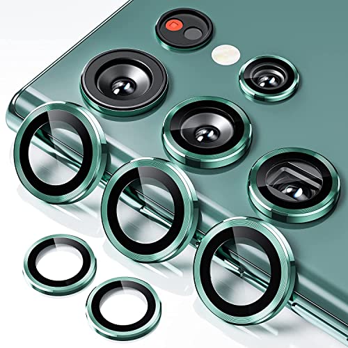 Image of for Samsung Galaxy S22 Ultra 5G Camera Lens Protector [Pack Of 5] Aluminum Alloy Lens Ring Cover Perfect Fit for Samsung Galaxy S22 Ultra (Green)
