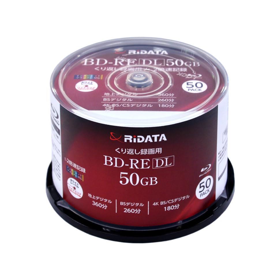 RiTEK RIDATA BE260EPW2X.50SP A [BD-RE DL 2倍速 50枚組]