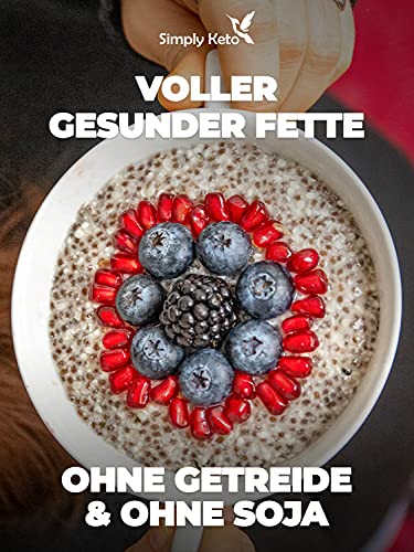 Simply Keto Porridge ohne Zuckerzusatz - 95% weniger Kohlenhydrate - Ohne Haferflocken - Geeignet für Lower Carb* Frühstück & Ketogene Ernährung - Paleo, Vegan & Glutenfrei - (260g)