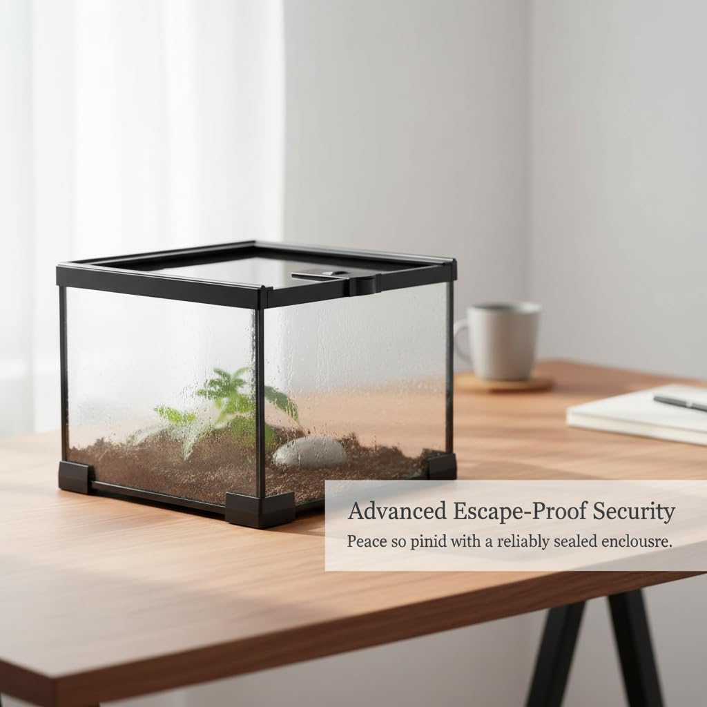 Amphibien ien Terrarium, 50 x 30 x 15 cm | Aus transparentem Material und - für ien Zucht | Amphibien Haltung | für Terraristik, für die Haltung