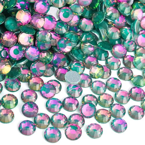 Image of Rhinestones for Nails Crafting 4mm SS16 Emerald Crystal 1440pcs | Flatback Non Hotfix Gems for Shoes,Jeans,Knee-High Socks,Leg Garters,Waist Belts,Bow Ties,Shawls,Arm Sleeves,Microphones
