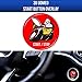 REVION Autoworks Scat Pack Starter Button Decal Overlay Compatible with 2015-2019 Dodge Charger/Challenger | SRT Style Start Stop Sticker Emblem | Push to Start Badge Cover Scatpack Accessories (red)