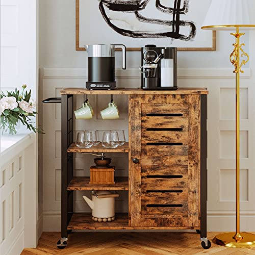 IRONCK-Storage-Cabinet-with-Wheels-Multipurpose-Kitchen-Cart-Cabinet-with-ShelvesRemovable-Cart-Handle-Cup-Hook-Cupboard-for-Kitchen-Living-Room-Industrial-Vintage-Brown IRONCK Storage Cabinet with Wheels Multipurpose Kitchen Cart Cabinet with ShelvesRemovable Cart Handle Cup Hook Cupboard for Kitchen Living Room Industrial Vintage Brown