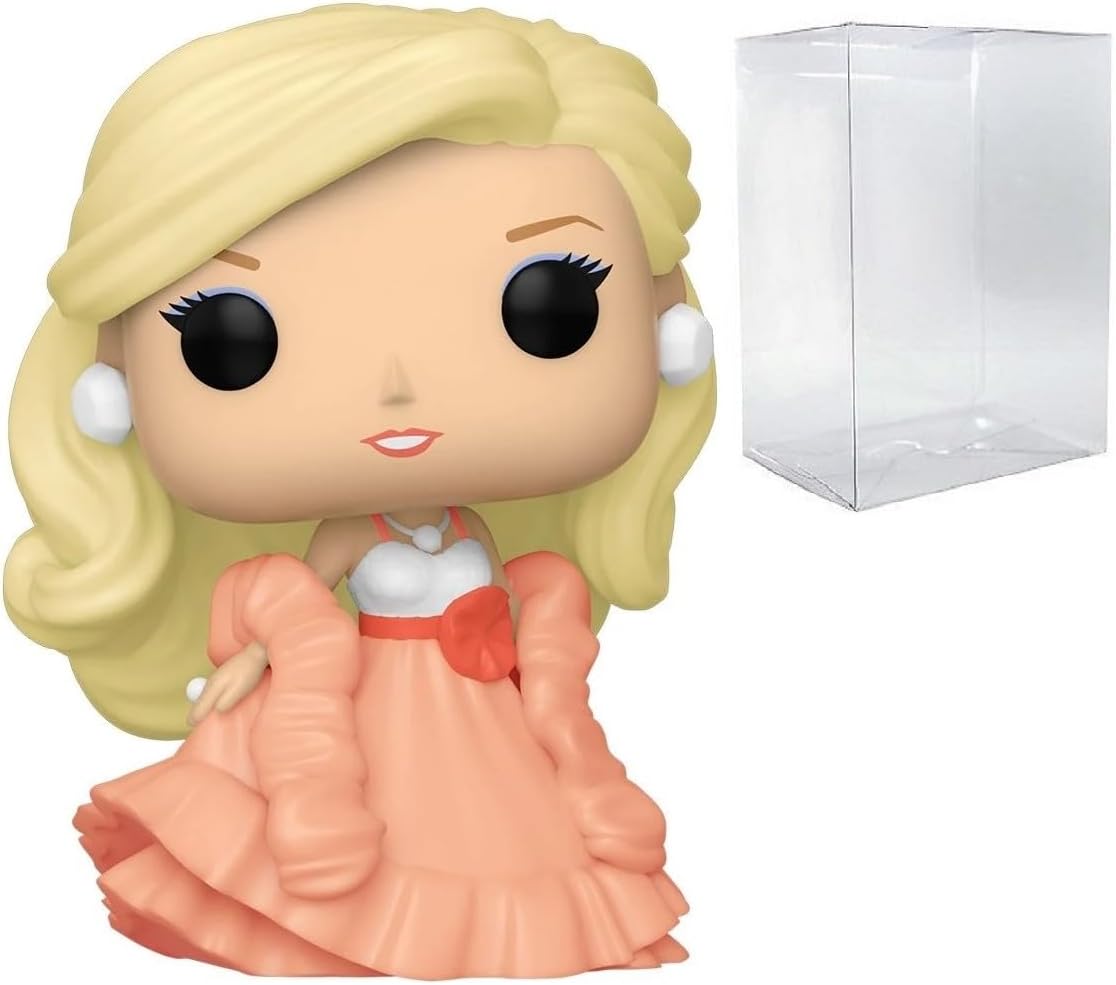 POP Retro Toys: Barbie - Peaches N Cream Barbie Funko Vinyl Figure (Bundled with Compatible Box Protector Case), Multicolor, 3.75 inches