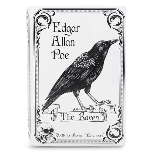 Image of Steel Mill & Co. Ceramic Book-Shaped Vase, The Raven (White)